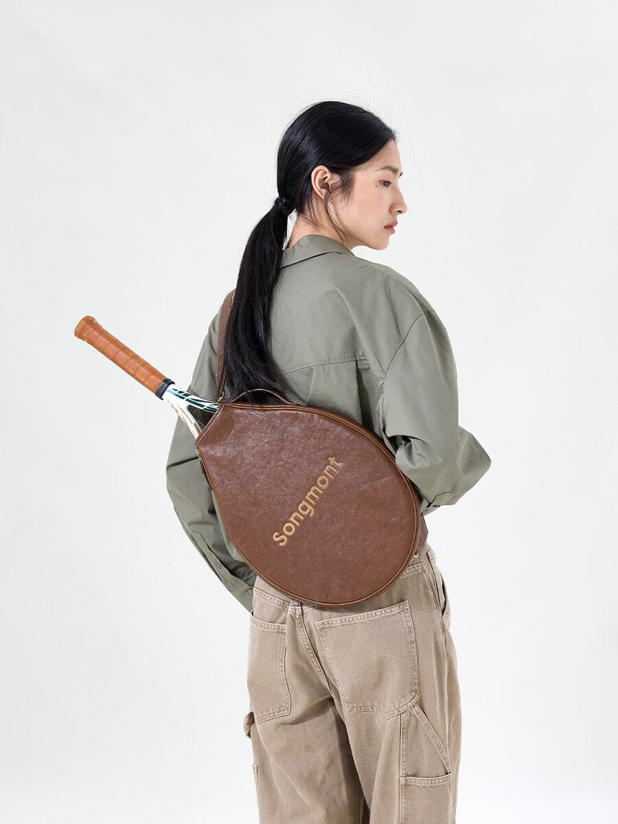 Leather Tennis Racket Cover - Image 2