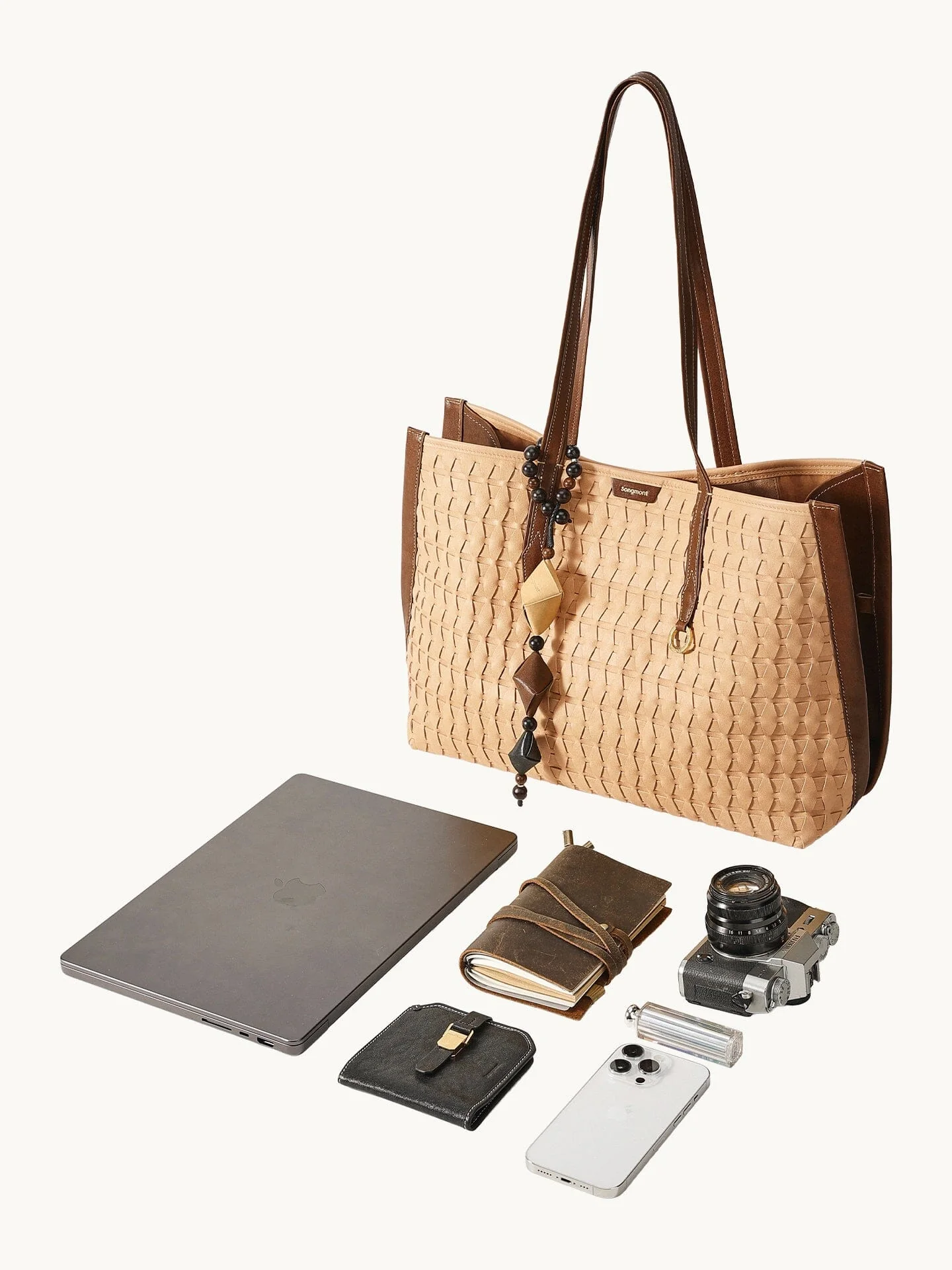Medium Lattice Tote - Image 7